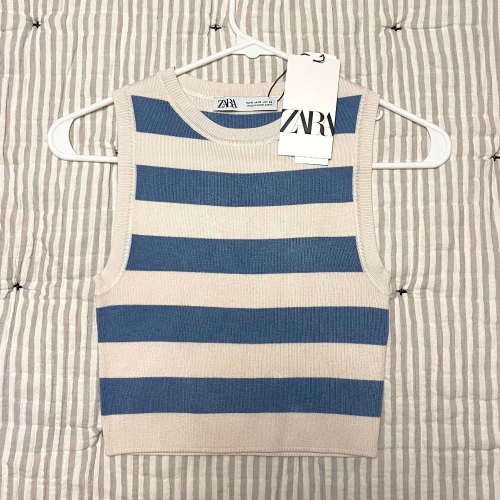 Zara Crop Tank Top Vest